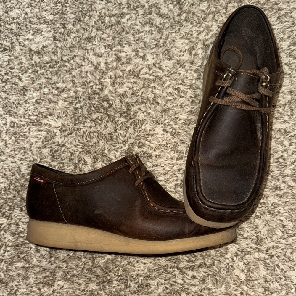 Clarks Men's Brown Leather Shoes